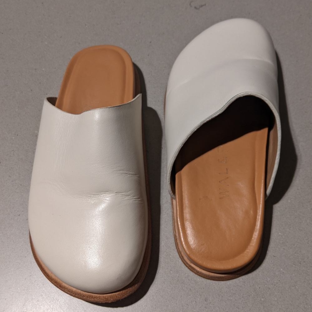 Wal & Pai - Ogdenclogs Slip-On Mules | Ivory | Size 35 (Size 5 U.S.) - Picture 13 of 16